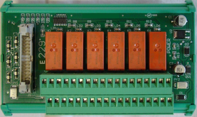 E229 TN229 TN 229 Interface card for Instrument Panel TN267 TN261 TN208 with 6 channels for TECNONAUTICA electrical system